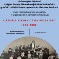 Konferencja „Historia szkolnictwa polskiego 1945–1989”